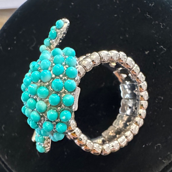 Turquoise Octopus Stretch Ring - Picture 3 of 4